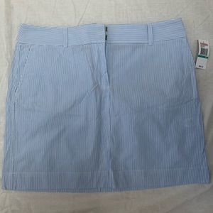 NWT Vineyard Vines seersucker skirt - light blue stripe - size 16